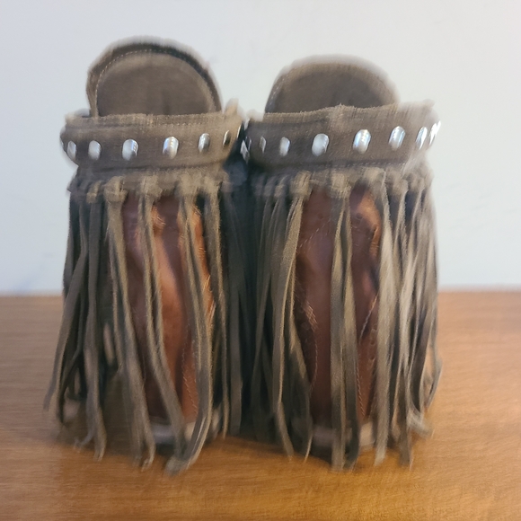 EL Vaquero Roseland Wornout Antiloupe Moccasin Boots Size 38 - Picture 6 of 8